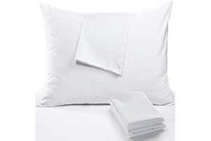 Niagara 4 Pack of Pillow Protectors with Zipper, Standard Size, Effective Dust Protection, Quiet, Stay in Place Pillow Covers
