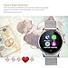 GBlife K88H Bluetooth Smart Watch Fitness Tracker with Heart Rate monitor for iOS and Android (Silver + Stainless Steel Band)