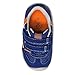 pediped Gehrig Grip-N-Go Casual Sneaker (Toddler), Night Blue Orange, 22 EU (6-6.5 M US Toddler)