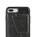 iPhone 7 Plus/iPhone 8 Plus Wallet Case, ZVEdeng Leather Durable Shockproof iPhone 7/8 Plus Card Holder Cases with ID Credit Card Slot for Apple iPhone 7 Plus (2016) / iPhone 8 Plus (2017) - Black