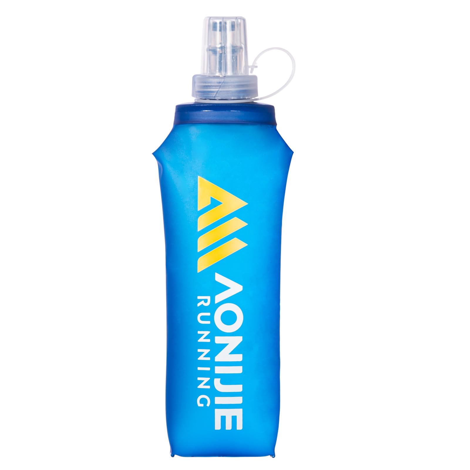 Azarxis TPU Soft Flask Collapsible Water Bottle Running Folding Gel Water Reservoir Handheld for Hydration Pack Hiking Cycling Climbing Jogging Marathon Trail Race (500ml - 1 Pack)