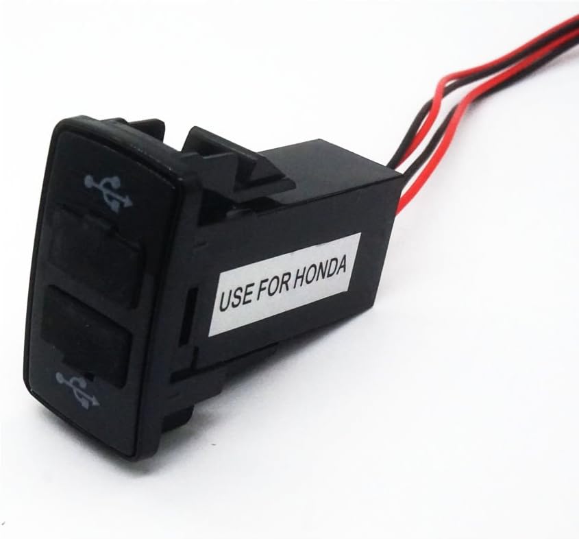 Amazon ホンダ 車用usbポート Usb 増設キットusb電源増設 車用 Usb 埋め込み Usbスイッチホール Led点灯 青 スマホ 充電器 車 Honda ソケット分配器 車 バイク