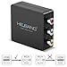 HDMI Converter,HEJSANG 1080P HDMI to AV 3RCA CVBs Composite Video Audio Converter Adapter Supporting PAL/NTSC with USB Charge Cable for PC Laptop Xbox PS4 PS3 TV STB VHS VCR Camera DVD