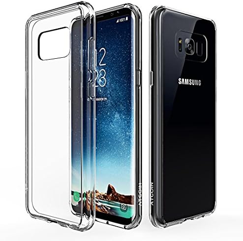 ATGOIN Galaxy S8 case, [Scratch Resistant] Crystal Clear Slim Fit Flexible TPU Gel Rubber Soft Silicone Protective Case