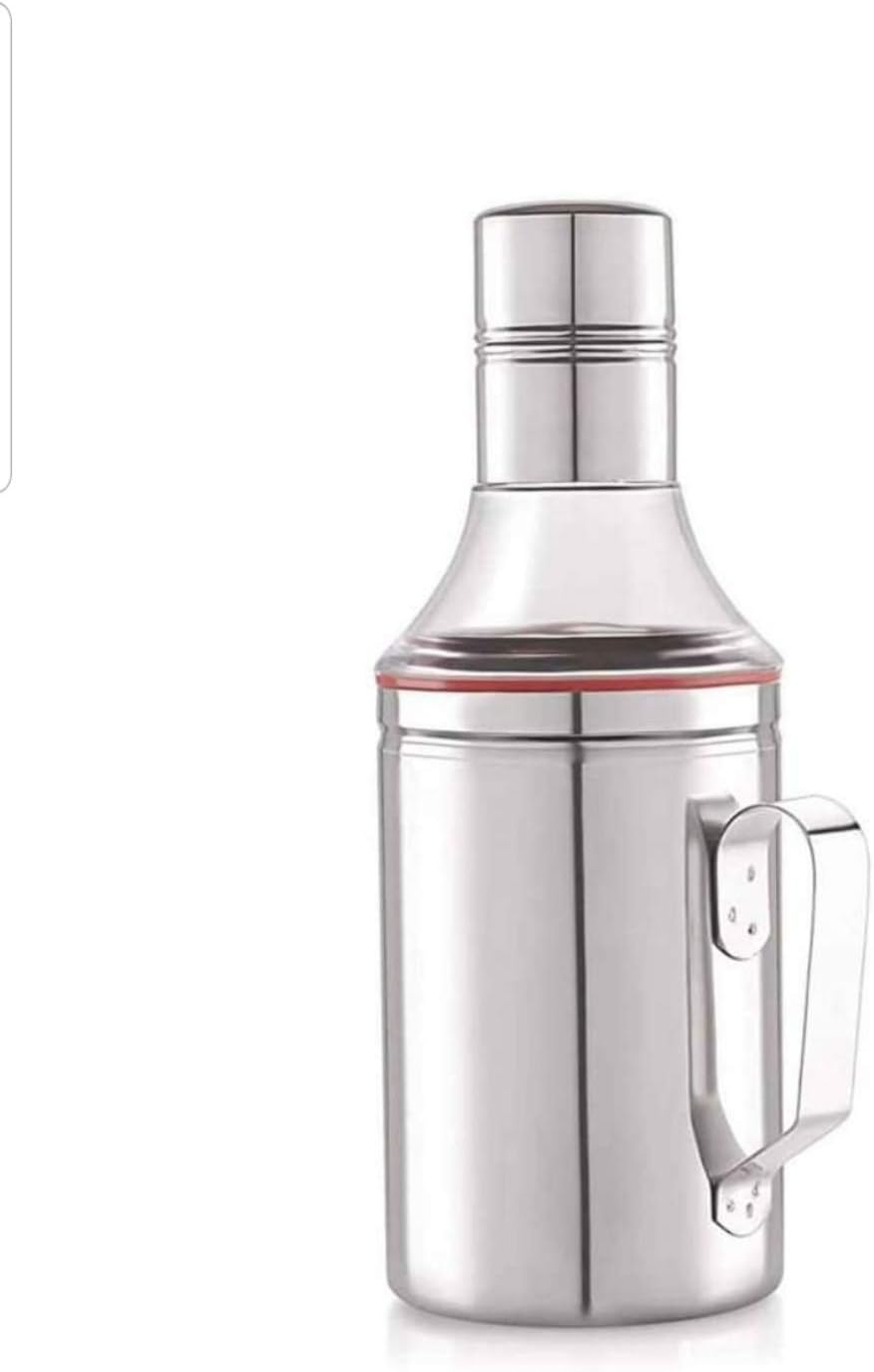 Buy H & H Stainless Steel Oil Dispensers with Fancy Handle for Kitchen use with Sharp Finish