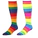 TCK Krazisox Rainbow Stripes Over the Calf Socks