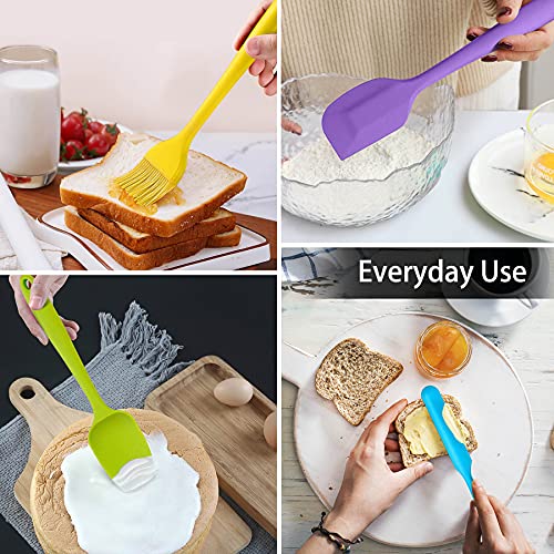 LIANYU 15Piece Kitchen Cooking Utensils Set with Holder, Silicone