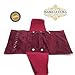 Isabella Dora Special Deal! Jewellery Travel Roll – Velvet Pouch Storage to Keep Expensive Pieces Safe (Sangria Red)