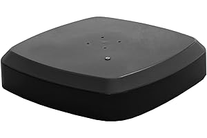 PURPLE LEAF Offset Patio Umbrella Base with Wheels, Sand/Water Filled Square, 35.4" X 35.4" X 7.9"