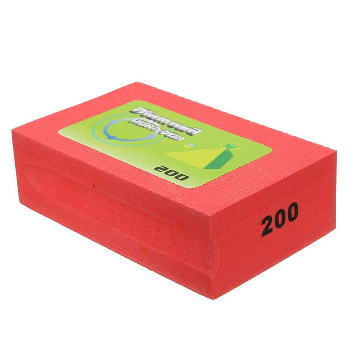 Unifizz Diamond Grinding Block Hand Polishing Pad 120 Grit Polishing Pads Diamond Hand Grinding Grinding Block, Black 1pcs