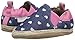 Robeez Girls' Heart Mania Slip-on, Heart Mania Navy, 12-18 Months M US Infant