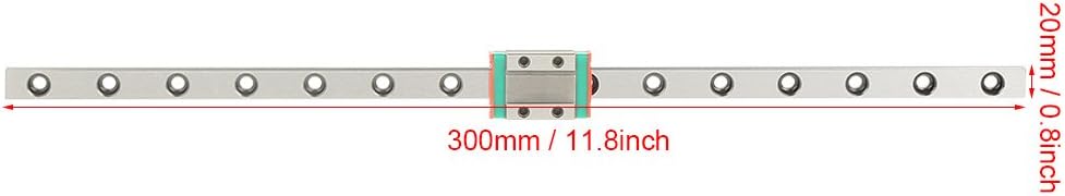 LML9B 1pc 300mm /11.8inch Steel High Precision Linear Guide Rail Linear Sliding Gide Miniature Linear Sliding Rail Guide Block - Image 3
