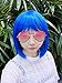 H&N Hair Colorful Blue Costume Wigs for Women 13
