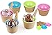 Greenco Ice Cream Bowls and Spoons Set of 6 | Vibrant Colors Kids' Ice Cream Bowls Set | Ice Cream Sundae Bowls for Kids | Ice Cream Bowl Gift Set | Ice Cream Sundae Kit for Summer Holiday Parties