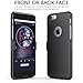 iPhone 6S Plus Rhidon Case Combo Super Slim Hard Shell Layer Holster Open-Face Sport Case with Holster Kickstand and Locking Belt Swivel Clip for Apple iPhone 6 Plus/6S Plus (Black)
