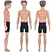 E-TING Cool Beach Swimsuit Bathing Doll Clothes One-piece Swimwear for Ken Dolls New Look (Black)
