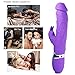 Portable 10 -Speed Vibrating Silicone Vibrator Waterproof Dual Vibration Motor