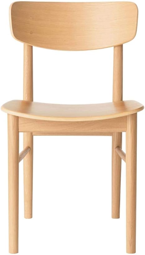 Amazon Co Jp 無印良品 ラウンドチェア オーク材 幅45 奥行51 高さ77cm ホーム キッチン