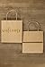 Ling's moment Set of 25 Kraft Paper Gold Welcome Gift Bags for Wedding Hotel Guests, Weekend Destination Wedding Favors