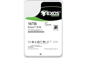 ST16000NM001G 16TB HDD Exos X16 7200 RPM 512e/4Kn SATA 6Gb/s 256MB Cache 3.5-Inch Enterprise Hard Drive
