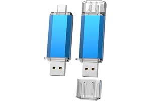 JUANWE 128GB USB C Flash Drive 2 Pack USB 3.0 High Speed Dual Interface Memory Stick Dust Proof Thumb Drive for Android Phone