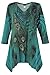 Jostar Women's HIT V-Neck Binding Top 3/4 Sleeve Sublimation Rhinestones