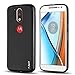 J&D Case Compatible for Moto G4 Plus/Moto G4 Case, Drop Protection Slim Cushion Shock Resistant Protective TPU Slim Case for Motorola Moto G4 Plus Bumper Case, Not for Moto G4 Play, Black