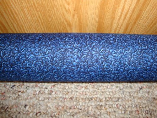 Draft Stopper, Filled with Fragrant Balsam, Large Diameter 3" (Platinum Plus) - Blue Roses