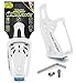 Aduro Sport Bicycle Water Bottle Holder - Cycle H2O Universal Bike Bottle Cage for Outdoor Activities, Expandable Base, Lightweight, Durable, Easy Installation (White)