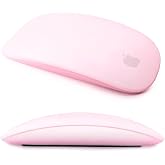 IRAINSUN Magic Mouse Silicone Case Cover for Apple Magic Mouse 1 &amp; 2, Pink | Soft ultra-thin silicone skin, dust-resistant, shock-absorbing, anti-scratch, easy to install