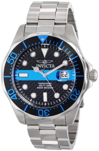 Invicta Men's 14702 Pro Diver Analog Display Swiss Quartz Silver Watch Invicta Men's 14702 Pro Diver Analog Display Swiss Quartz Silver Watch