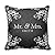 Carl Bing Beautiful Elegant Wedding Vintage Swirls 2 Black Pillow Case