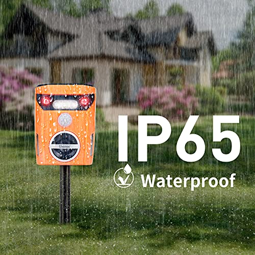 Thanos Solar Animal Repellent Ultrasonic Cat Repeller Motion Activated