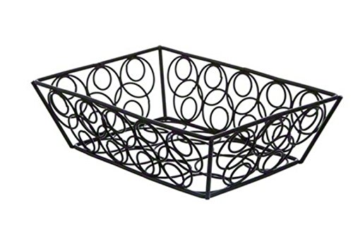 American Metalcraft EBB59B Steel Rectangular Wire Loop-D-Loop Bread Basket, Small, 9