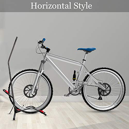 Hasit Bike Floor Stand Bike Rack Stand for Vertical/Horizontal Indoor