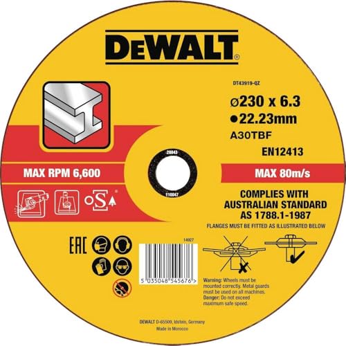 DEWALT Dt43919 Disco Abrasivo A Gomito, 1 Pezzo