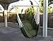 Hammock Chair Hanging Rope Chair Porch Swing Outdoor Chairs Lounge Camp Seat At Patio Lawn Garden Backyard Army Green
