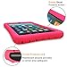 Fintie Silicone Case for All-New Amazon Fire 7 Tablet (7th Generation, 2017 Release) - [Honey Comb Upgraded Version] [Kids Friendly] Light Weight [Anti Slip] Shock Proof Protective Cover, Magenta