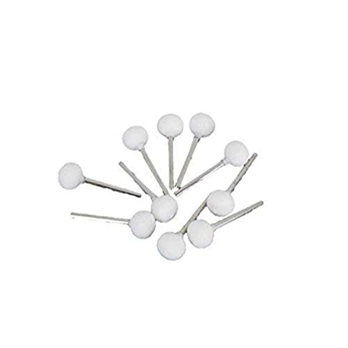 DIY Crafts 10 pcs Ball Polishing Burr Point 1/8 inch (3mm) Shank for Dremel and Compatible Rotary Tool GC