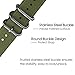 Xiaomi Amazfit Bip Band,ViCRiOR Premium Soft NATO Woven Nylon Quick Release Replacement Strap Watch Band with Metal Buckle for for Xiaomi Amazfit Bip Women Men, Army Green
