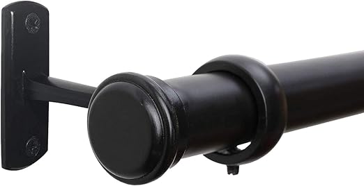 Amazon Com Curtain Rods 72 To 144 1 Curtain Rod With Cap Curtain