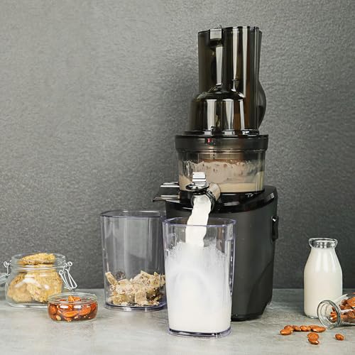 Kuvings - Juice extractor REVO830 - Double mouthpiece, automatic cutting system - Black