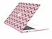 TopCase Chevron Series Gray Insert Pink Ultra Slim Light Weight Rubberized Hard Case Cover for Macbook Air 11