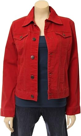 red denim jacket amazon