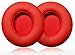 Replacement Earpad cushions For Beats Solo 2 ,Solo 3 Wired & Wireless Headphone With ITIS Logo Cable Clip (RED)