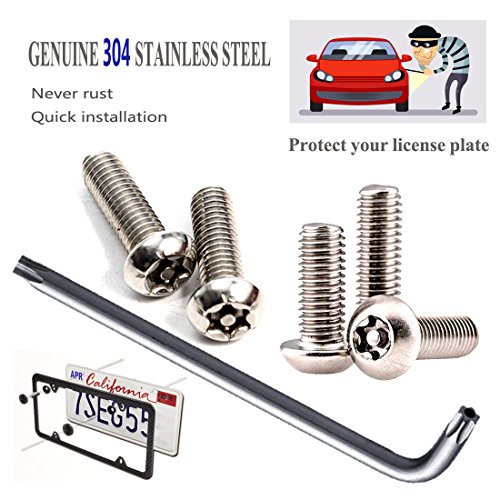 License Plate Screws Frame Accessories, Metric Stainless Steel Star Pin Locking 6919608810147 eBay