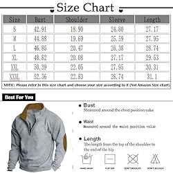 Mens Quarter Zip Pullover Vintage Fashion Long