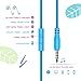 Kids Headphones,AILIHEN HD850 Volume Limiting On Ear Headset with SharePort and Microphone, Children Headphones for Kids, Computer Tablets Laptops Android IOS Smartphones Cellphones (Sky Blue)