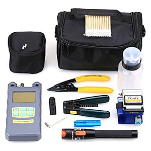 20-in-1-FTTH-Cold-Splice-Fiber-Tool-Kit-FC-6S-Fiber-CleaverOptical-Power-Meter-10km-Visual-Fault-Locator-Wire-stripper