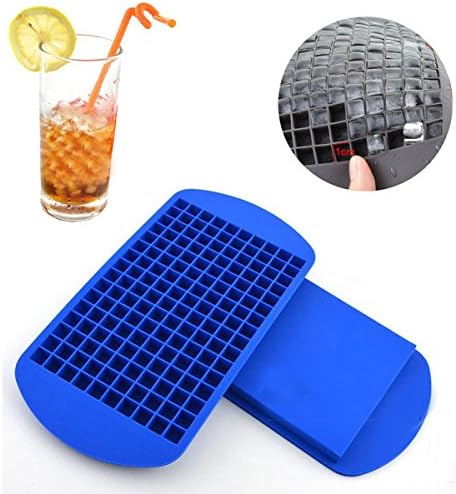 HOME CUBE® Silicone 160 Small Ice Maker Tiny Ice Cube Trays Chocolate Mold Mould Maker for Kitchen Bar Party Drinks - Random Color